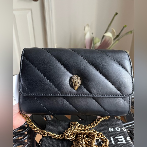 ❌SOLD❌NWT Kurt Geiger London Soho Leather Wallet On Chain - Picture 2 of 10